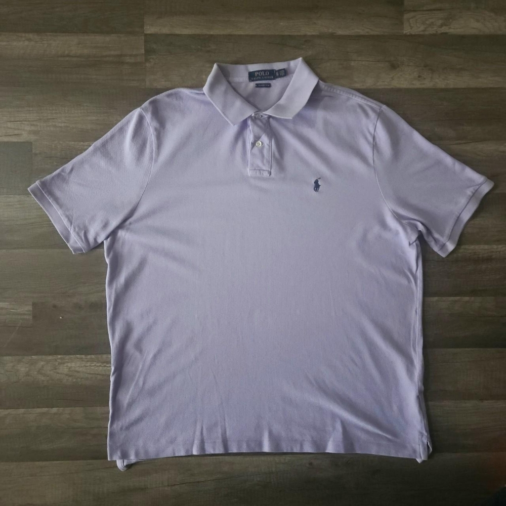 Ralph Lauren Men's Lavender Polo Shirt